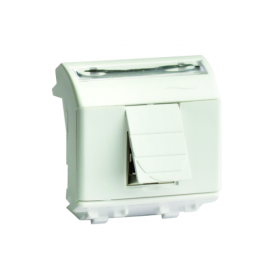 DKC Brava USB 2.0 со шторкой, Brava, сл кость,2мод