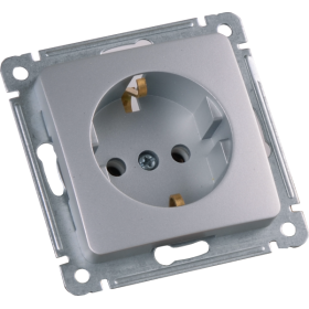 Hegel Мастер внутр Серебро РС16-411-06 Розетка с/з, механизм