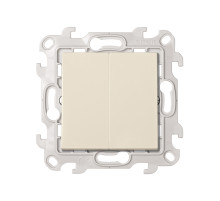 Simon 24 Слоновая кость Двухклавишный переключатель