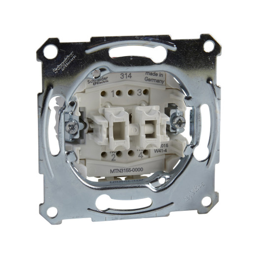 MERTEN МЕХАНИЗМ 1-полюсного 2-кнопочного выкл. с замыкающим контактом 10A, QF