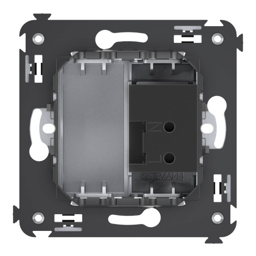 USB зарядное устройство в стену 2.1 А, Avanti, закаленная сталь