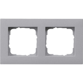 Gira E2 Алюминий Рамка 2-ая заподлицо