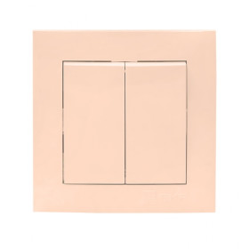 EKF PROxima Валенсия выключатель 2-кл. 10А кремовый.