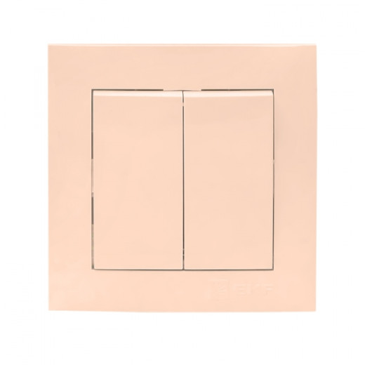 Валенсия выключатель 2-кл. 10А кремовый EKF PROxima