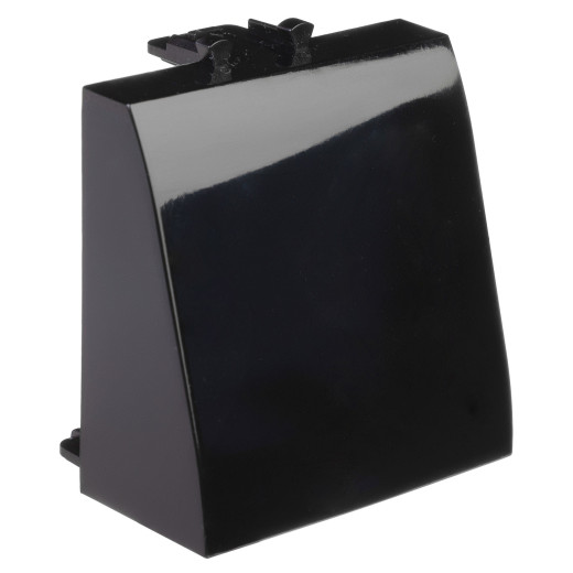 Вывод кабеля модульный, Avanti, черный квадрат, 2 модуля