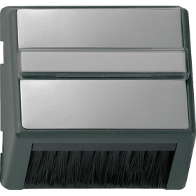 Gira E22 Сталь Накладка для приборов с квадратной центральной панелью