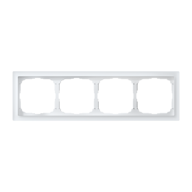 Systeme Electric ArtGallery Pure Матовое органическое стекло Белый Рамка 4-ая