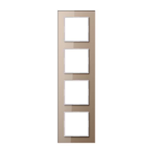 Рамка для вертикальной и горизонтальной установки, 4 поста, стекло, шампань, A CREATION