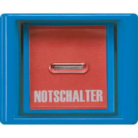 JUNG Клавиша с прозрачной крышкой для всех встраиваемых выключателей и кнопок синяя