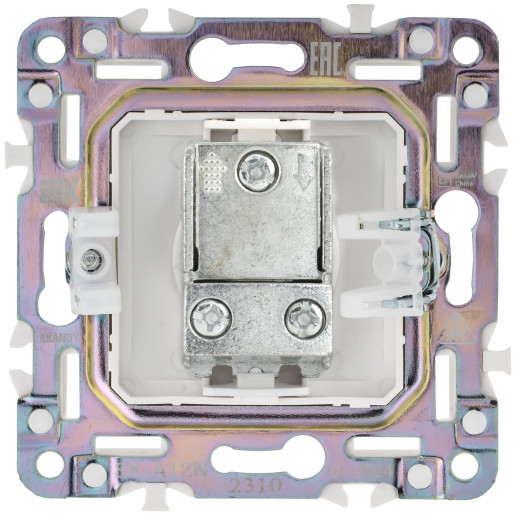 SKANDY Роз. TV проходная SK-A17N никель IEK