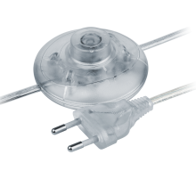 Navigator Шнур 61 719 NPS-FS01-170-2x0.5-TR 1.7м с выкл. прозрачный