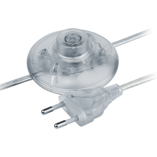 Шнур Navigator 61 719 NPS-FS01-170-2x0.5-TR 1.7м с выкл. прозрачный