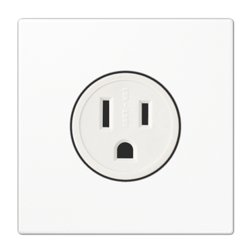 розетка NEMA 5-20R 15А, 125В АС белая