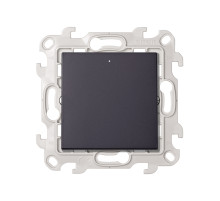 Simon 24 Графит Одноклавишный переключатель с подсветкой