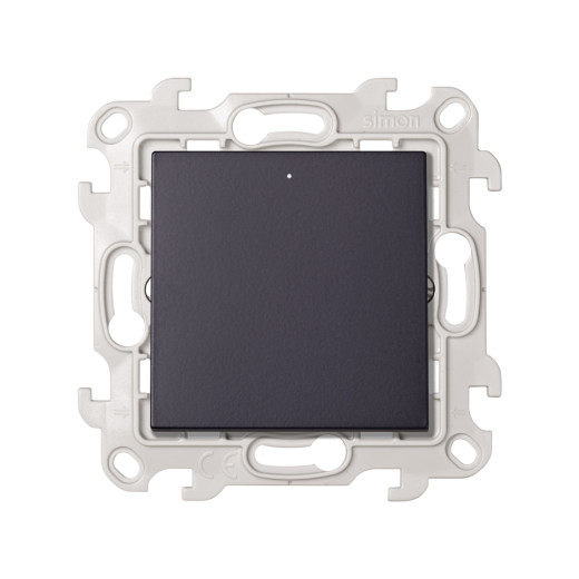 Одноклавишный переключатель с подсветкой, графит