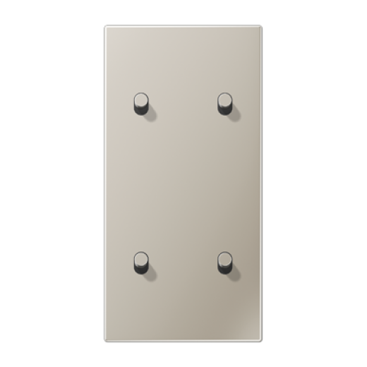 Центральная плата, 2 поста, для вертикальной установки, тумблеры 2+2, цилиндр, металл, нержавеющая сталь, LS1912