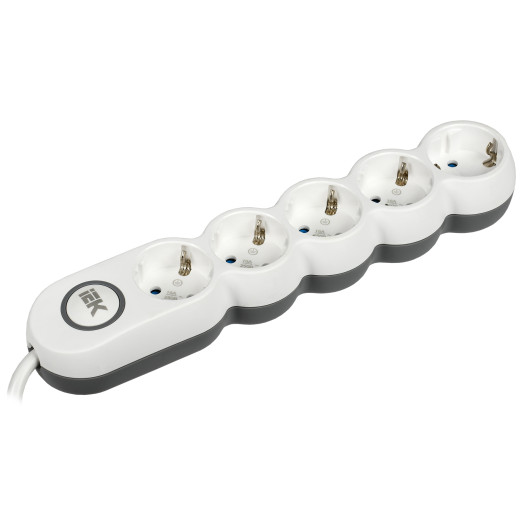 Удлинитель У05В 5 мест 2P+PE/5м 3х1,5мм2 16А/250В UNO IEK