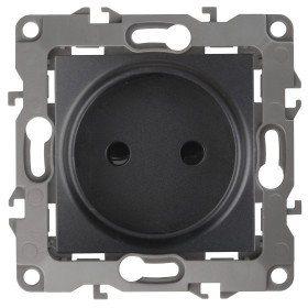 ЭРА Розетка Серия 12 12-2105-05 2P 16A-250В IP20 антрацит