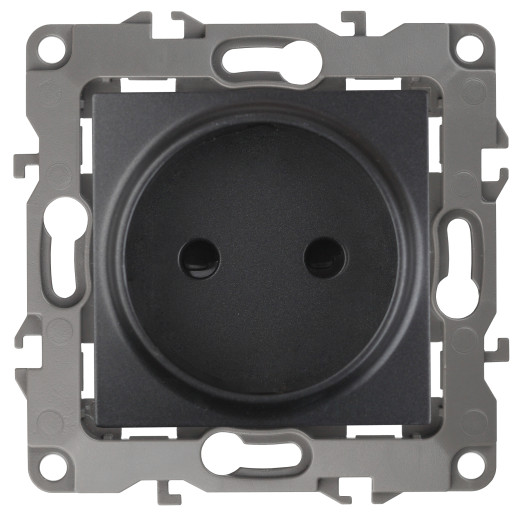 Розетка ЭРА Серия 12 12-2105-05 2P 16A-250В IP20 антрацит