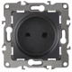 Розетка ЭРА Серия 12 12-2105-05 2P 16A-250В IP20 антрацит