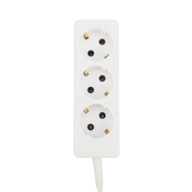 PROconnect Удлинитель 3 гнезда, 10 м, 3х0.75 мм², с/з, белый