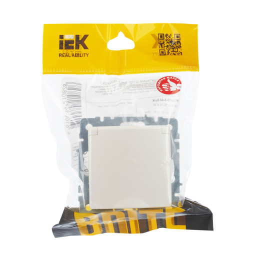 BRITE Роз. с з/к/ш с кр. 16А IP44 РСбш10-3-44-БрЖ жемч. IEK