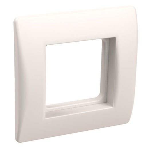 PRIMER Рамка и суппорт для КМКУ 2 модуля белый IEK