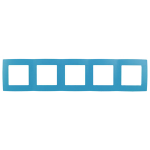 12-5005-28 ЭРА Рамка на 5 постов, Эра12, голубой (10/100/1600)
