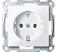 Schneider Electric Merten SM Бел Актив Розетка с/з безвинт. зажим