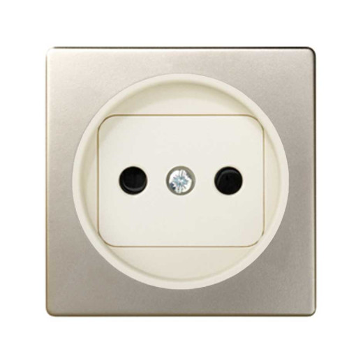 Simon 82 Слоновая кость-Шампань Накладка розетки 1-ая