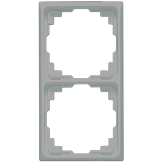 Рамка для инсталляции в кабельных каналах, 2-кратная, серая