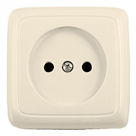Hegel Альфа наруж Слоновая кость РА16-105-01 Розетка, с монт. пластиной