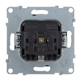 Legrand/Daccord SUNO Антрацит Розетка 2К+З 16А 250В.Винтовые зажимы..