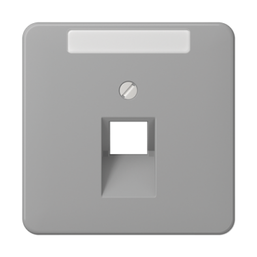 Крышка для ординарной телефонной и компютерной розетки  UAE, серая