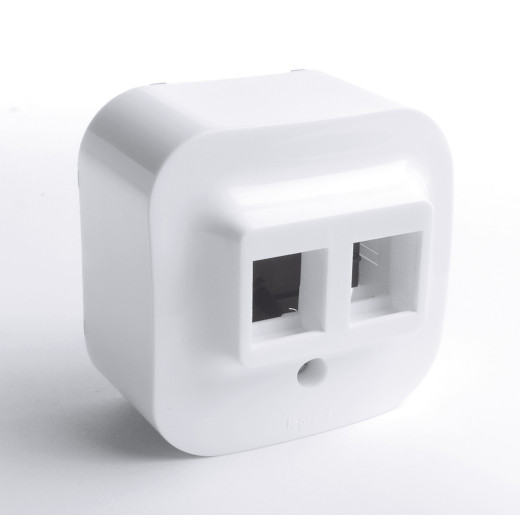 Адаптер для розеток RJ45 Keystone - Legrand Quteo - белый