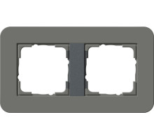 Gira E3 Темно-серый/Антрацит Рамка 2-ая