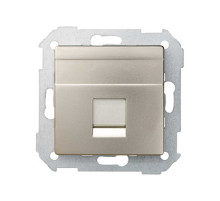 Simon 75 Мех Шампань Адаптер на 1 RJ-45 75540-, 75541-, 75528-, 75544-39 АМР