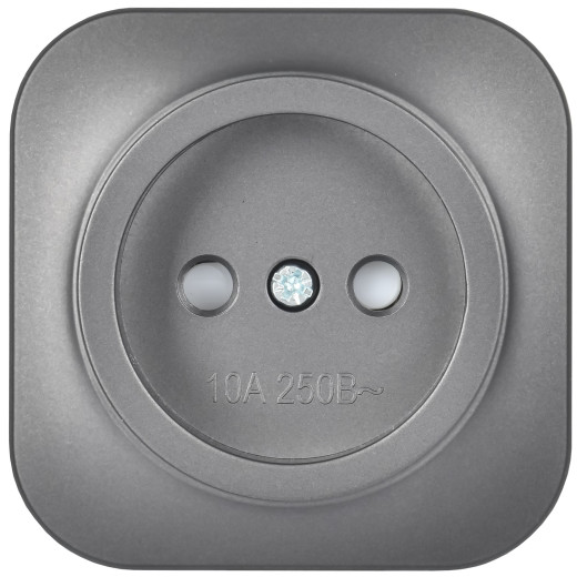 GLORY Роз. без з/к с з/ш о/у 10А РСш20-2-ХСм сталь м. IEK