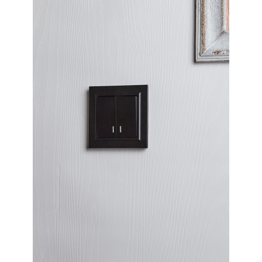 BRITE Выключ. 2-кл. с инд. 10А ВС10-2-1-БрЧ черн. IEK