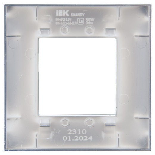 SKANDY Рамка 1-мест. SK-F31N металл никель IEK