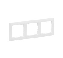 Legrand/Daccord SUNO Белый Рамка декоративная универсальная 3-постовая  .