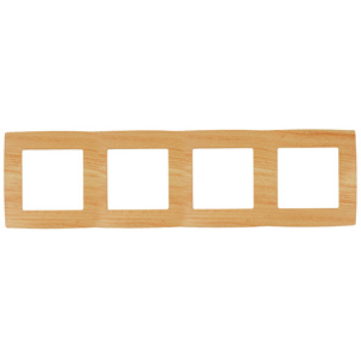 12-5004-11 ЭРА Рамка на 4 поста, Эра12, сосна (10/100/2000)