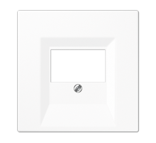 JUNG LS 990 Белая Накладка розетки ТАЕ, моно/стерео-аудиорозетки, комбинированной вставки