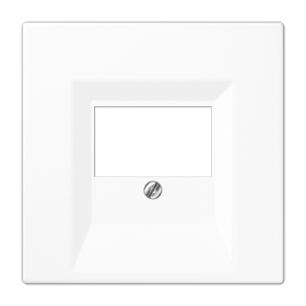 JUNG LS 990 Белая Накладка розетки ТАЕ, моно/стерео-аудиорозетки, комбинированной вставки