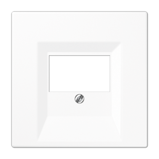 Крышка для ТАЕ и USB розеток, фиксация винтом, термопласт, белый, LS990