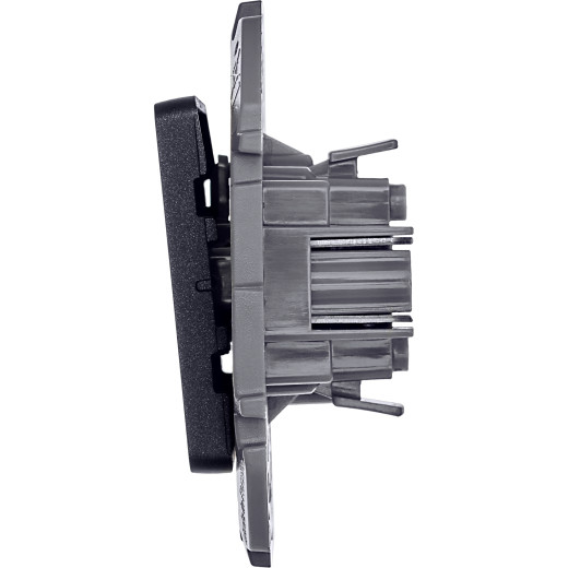 Переключатель одноклавишный - Legrand/Daccord Inspiria - 10АХ 250В безвинтовые зажимы - антрацит