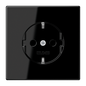 JUNG Штепсельная розетка SCHUKO 16A, 250V~, чёрный