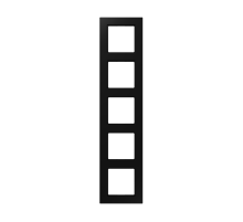 JUNG A 550 Черный матовый Рамка 5-ая