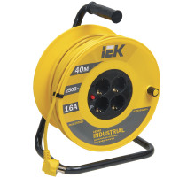 IEK Катушка УК40 с т/з 4 места 2Р+PЕ/40м 3х1,5 мм2 