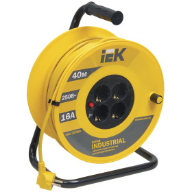 IEK Катушка УК40 с т/з 4 места 2Р+PЕ/40м 3х1,5 мм2 
